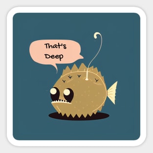 Philosophical Anglerfish Sticker